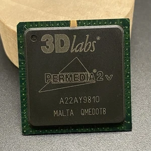 3DLabs Permedia2v GPU Graphics Microprocessor 1998 Permedia Malta QMEDOTB - Picture 1 of 3