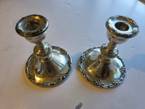Gotham Sterling Silber gewichteter Kerzenständer - Bild 1 von 5
