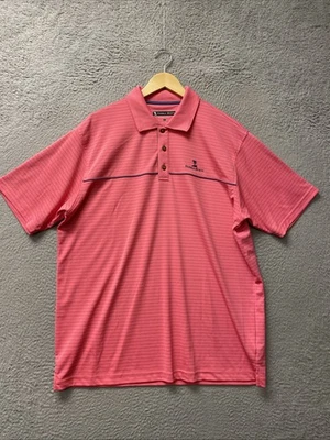 Pebble Beach Men’s Short Sleeve Dry-Luxe Performance Pink XL /139-16 - Image 1 of 4