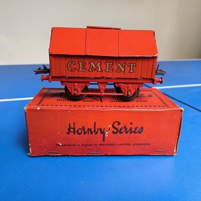 Hornby Series O Gauge Red Cement Wagon Boxed RS660 Mercanno 1930s Vintage - Image 1 of 4