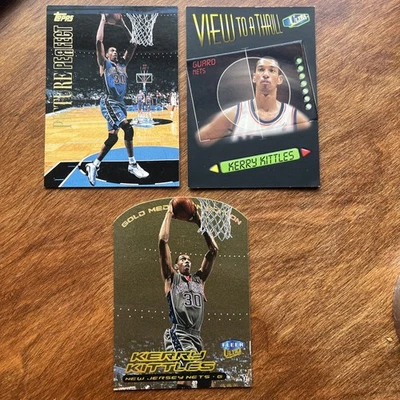 (3) Lote Kerry Kittles Topps Imagen Perfecta Fleer Ultra Dorado Medallón Emoción Foto 1 de 4