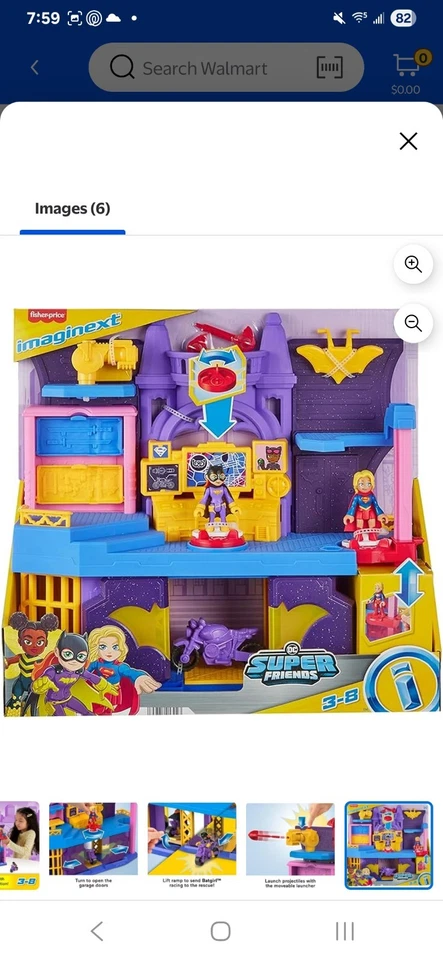 Imaginext DC Super Friends Juguete Batgirl Hero Escondite. 2 figuras 5 accesorios  Foto 1 de 4