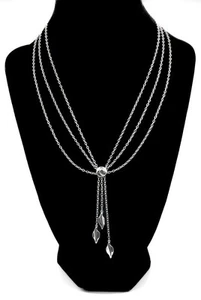 Tiffany & Co. Multistrand Leaf Lavalier Necklace in Sterling Silver - Picture 1 of 3