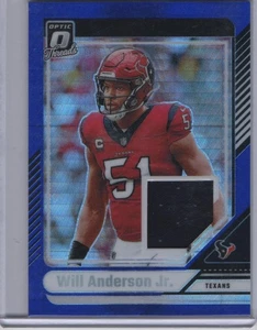 Will Anderson Jr. 2024 Donruss Optic Donruss Threads Blue Hyper #DTB-WAJ Texans - Imagen 1 de 2