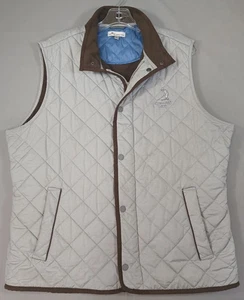 Peter Millar Vest Mens Large Quilted Pinehurst 1895 Golf Bottle Opener Pockets - Picture 1 of 13