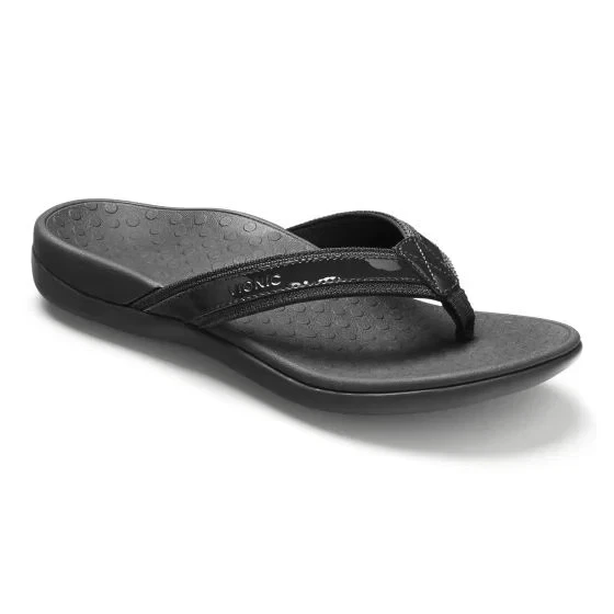 Authentic VIONIC Tide II Women's Toe Post Sandal #TVW1002 - NEW Black - Image 1 of 1