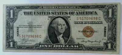 $1 1935 A  HAWAII Emergency Issue Federal Reserve S51709698C - Image 1 of 4