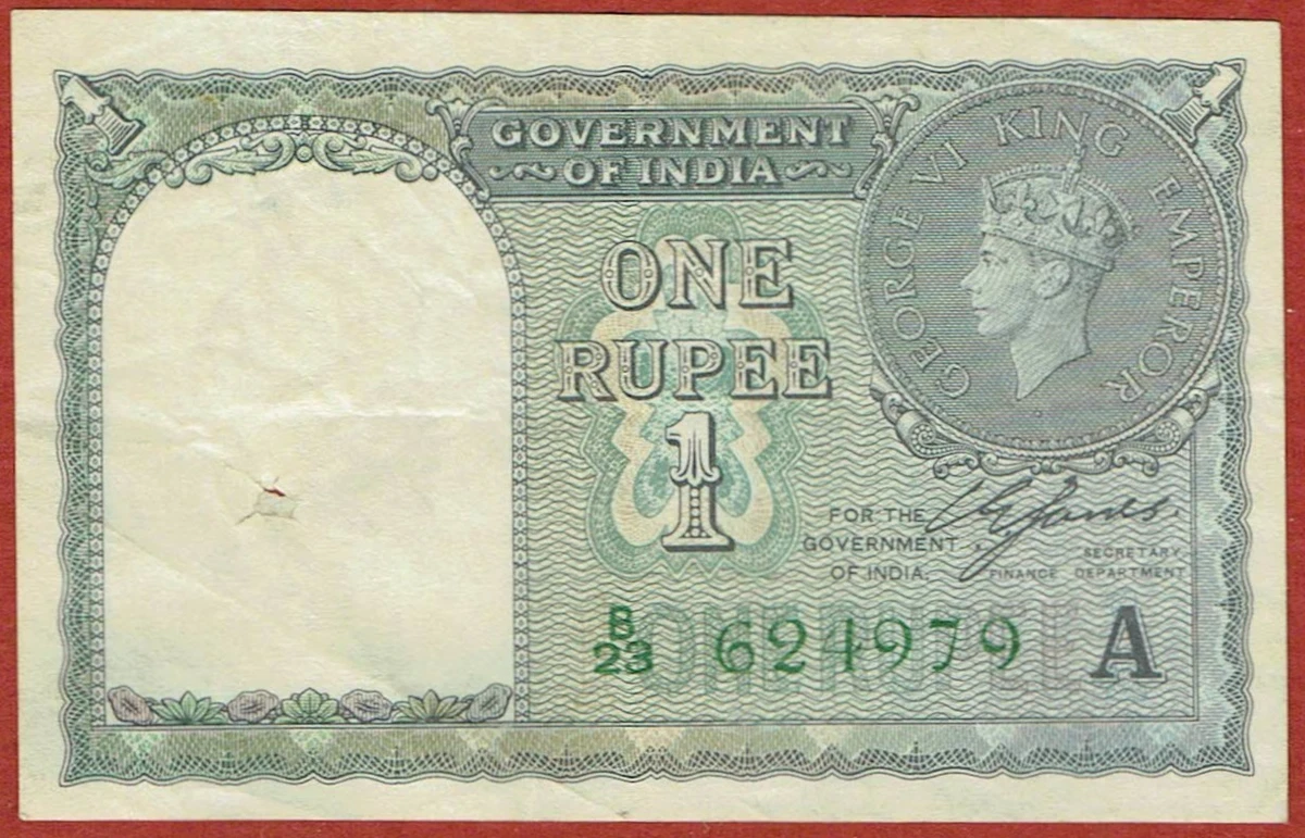 1940 India Rupee In Indian Paper Money for sale | eBay