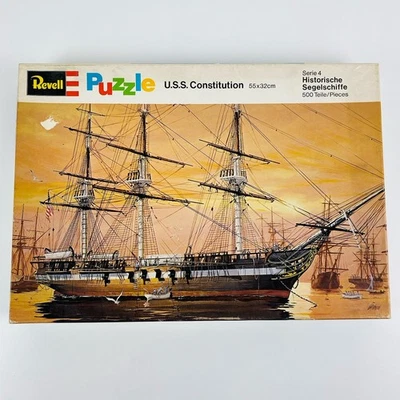 Revell Puzzle U.S.S. Constitution 500 Teile Serie 4 55x32cm Segelschiff Komplett - Bild 1 von 4