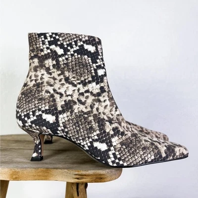 Gianni Bini Palmero кожи змея печать лодыжки каблука ботинки репутации эпохи sz 9 новый - Изображение 1 из 4