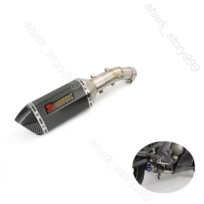 Tubo de escape medio puntas silenciador 51 mm para Kawasaki Ninja 650R EX650 ER-6F 2006-2011 Foto 1 de 4