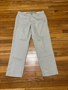 Brooks Brothers Mens Advantage Chino Clark Fit Gray Khaki Pants Sz 36x30 Twill - Picture 1 of 5