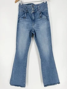 Veronica Beard Giselle Flare Extra High Rise Jeans $348 Womens 30 Missing Belt - Picture 1 of 15