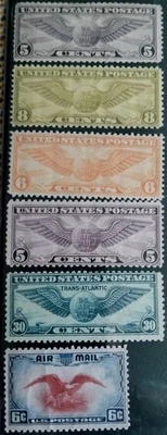 Selected Airmails, C12, C16, C17, C19, C23, C24, all MNHOG except C12 LH, VF-XF - Image 1 of 2