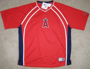 Anaheim Angels Red V-Neck Impacto Jersey XL - Picture 1 of 3