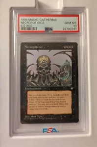 PSA 10 Necropotence Magic The Gathering MTG Ice Age 1995 (Population 5) - Picture 1 of 2