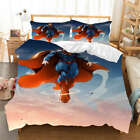 Marvel Animation Superman 3D Quilt Duvet Doona Cover Set Pillow case Print