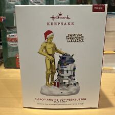 STAR WARS 2019 HALLMARK KEEPSAKE ORNAMENT C-3PO AND R2-D2 PEEKBUSTER MAGIC  READ