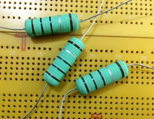 1Ω Ohm 7W 1% Wirewound Resistor High Power Flame-Proof Axial MCKNP Multi Qty - Picture 1 of 1