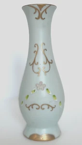 Florero de porcelana vintage HB CHINE DE CHARME 7" DE ALTO DECORADO A MANO #5007 - Imagen 1 de 4