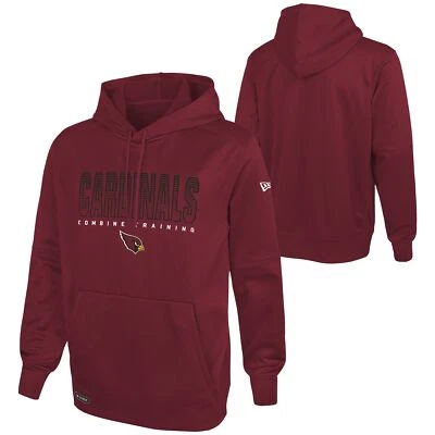 Pulôver New Era Arizona Cardinals NFL masculino orgulho desempenho capuz, vermelho - Imagem 1 de 3