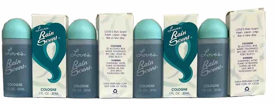 4 Love's by Dana Rain Scent Colonia 1 OZ en caja fresca, limpia y crujiente como un nuevo día Foto 1 de 1