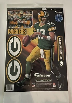 NFL Green Bay Packers Aaron Rodgers #12 Fathead - 7 Wall Decals - Image 1 of 2