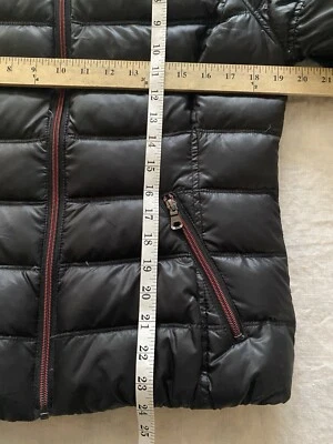 Guess Duck Down Insulated Puffer Jacket Coat Black Excellent Lady Sz M - Image 1 of 4