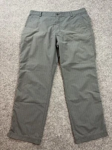 Nike Golf Tour Performance Pants Mens 36x30 Gray stripped Dri-Fit Chino - Picture 1 of 9