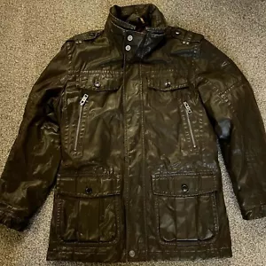 CAMEL ACTIVE Herren UK L 42 - 46" Stepp Wachskapuze Baumwolle Jacke Mantel Feld Gr 52 - Bild 1 von 10