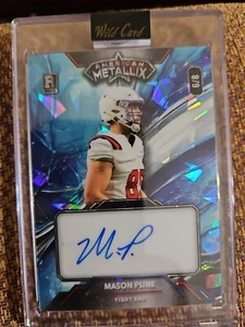 6/8✨Mason Pline 2023 Wild Card American Metallix Rookie Auto 49ers Cracked Ice - Imagen 1 de 2