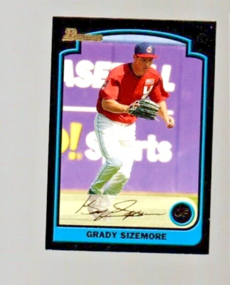 INDIANS GRADY SIZEMORE 2003 BOWMAN DRAFT GOLD #BDP157 - Image 1 of 2
