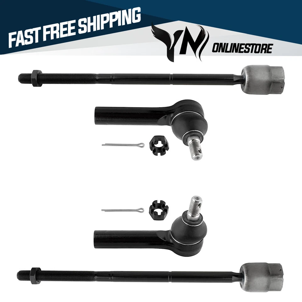 New Front Inner Outer Steering Tie Rod End ES2513RL for Ford Taurus 1986-1995 - Image 1 of 4