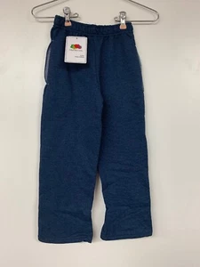 Fruit Of The Loom Boy’s Fleece Trailblazer Open Bottom Pant, Blue, XS/4–5 - Picture 1 of 3