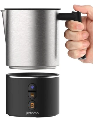 JIMHOMNI Detachable Milk Frother, Stainless Steel Jug Electric Milk Steamer..249 - Image 1 of 4