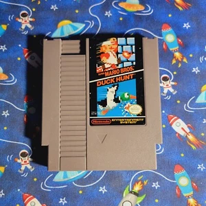 Super Mario Bros. / Duck Hunt - Nintendo NES - CLEANED - TESTED - AUTHENTIC - Picture 1 of 3