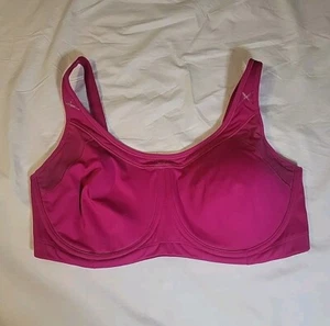 Athleta Size 38DD 38 DD Hot Pink Sports Bra Womens Fitness Style 819371 - Picture 1 of 11