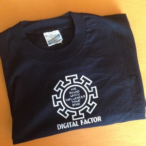 Digital Factor, black T-Shirt from 1995/96, original, very rare, EBM music - Bild 1 von 7