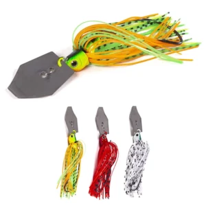 1pcs Chatterbait Weedless Jig Head Fishing Lure Pike Perch Spinnerbait Tackle - Picture 1 of 8