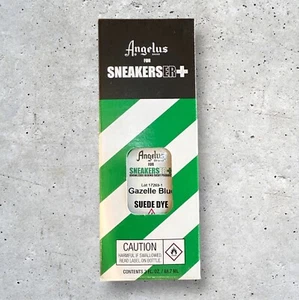 GAZELLE BLUE - ANGELUS USA X SNEAKERSER Suede Nubuck Dye Sneakers Shoes Bags - Picture 1 of 1