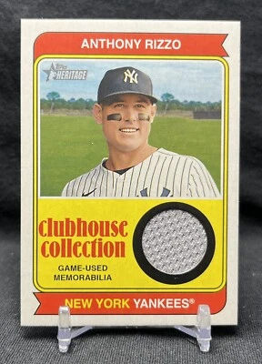 2023 Topps Heritage Clubhouse Collection Relics #CCRAR Anthony Rizzo - Image 1 of 3
