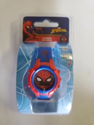 Spiderman Flashing LCD Watch, Marvel, SPD1152BL - Image 1 of 4