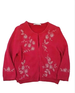 Liu-Jo Cardigan Maglioncino Rosso Fucsia Taglia S/IT 40 Donna - Foto 1 di 20
