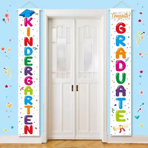 2025 Kindergarten Graduation Decorations Preschool Graduation Door Banner Congra - Picture 1 of 7
