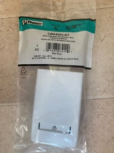 Panduit Mini-Com Surface Mount Box (Model: CBX4WH-AY) - Picture 1 of 3