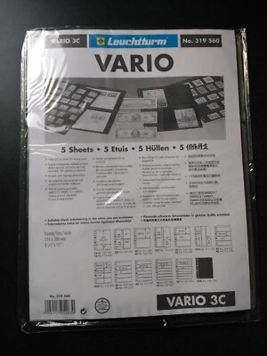 New Lighthouse Vario 3C / 5-Pages Pack For Stamp Collector Album, Free Shipping! - Image 1 of 2