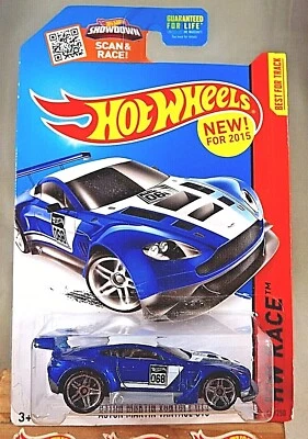 Hot Wheels #149 HW 2015 Race-World Race Aston Martin Vantage GT3 azul con Pr5 Sp Foto 1 de 4