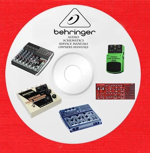 Behringer Audio Reparatur Service Schaltpläne Handbücher auf DVD im PDF Format  - Bild 1 von 1