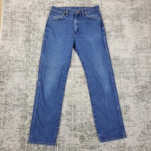 Jeans Wrangler vintage uomo 33x32 misure. Rodeo western taglio cowboy 30x31 blu 13MWZ - Foto 1 di 13