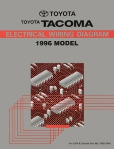 1996 Toyota Tacoma Wiring Diagrams Schematics Layout Factory OEM - Picture 1 of 1